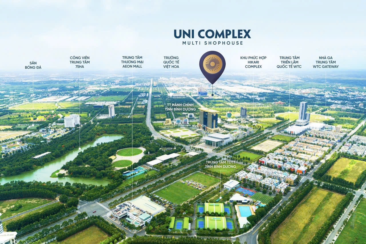 Tiện ích Ngoại Khu Uni Complex Bình Dương